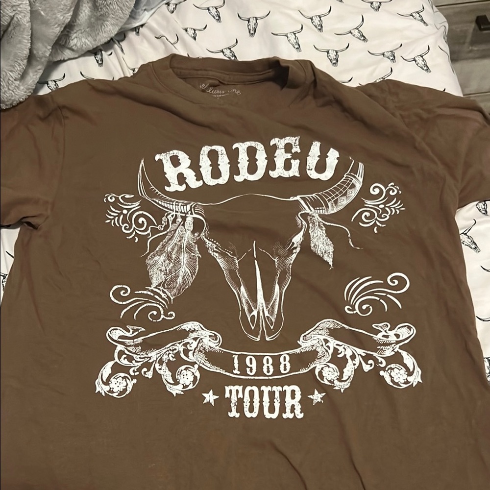 Rebellious One Brown Rodeo Graphic Tee